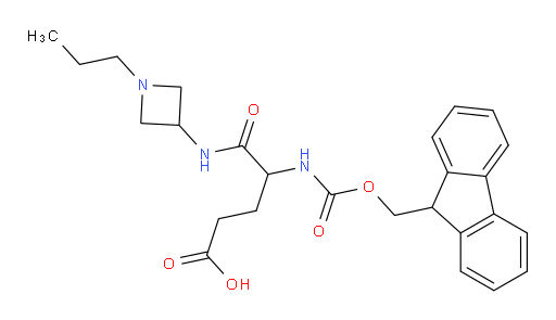 4-({[(9H-fluoren-9-yl)methoxy]carbonyl}amino)-4-[(1-propylazetidin-3-yl)carbamoyl]butanoic acid