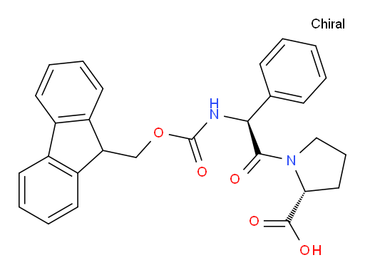 (2R)-1-[(2S)-2-({[(9H-fluoren-9-yl)methoxy]carbonyl}amino)-2-phenylacetyl]pyrrolidine-2-carboxylic acid