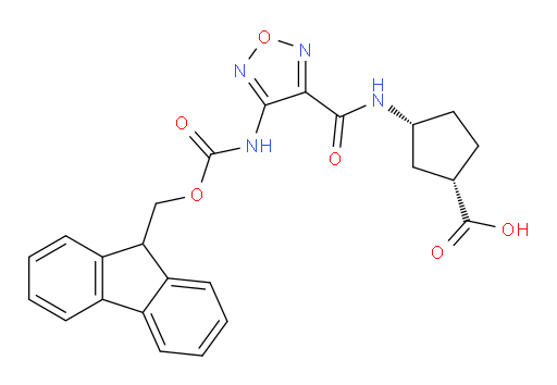 rac-(1R,3S)-3-[4-({[(9H-fluoren-9-yl)methoxy]carbonyl}amino)-1,2,5-oxadiazole-3-amido]cyclopentane-1-carboxylic acid