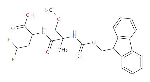 2-[2-({[(9H-fluoren-9-yl)methoxy]carbonyl}amino)-2-(methoxymethyl)propanamido]-4,4-difluorobutanoic acid