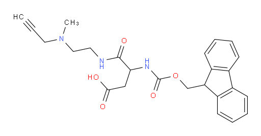 3-({[(9H-fluoren-9-yl)methoxy]carbonyl}amino)-3-({2-[methyl(prop-2-yn-1-yl)amino]ethyl}carbamoyl)propanoic acid