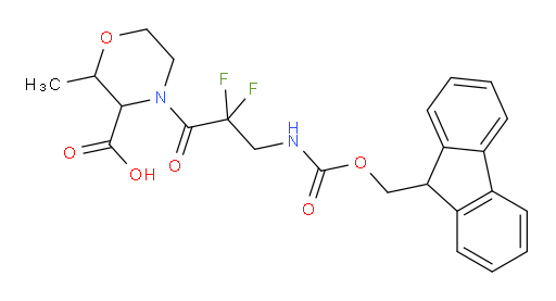 4-[3-({[(9H-fluoren-9-yl)methoxy]carbonyl}amino)-2,2-difluoropropanoyl]-2-methylmorpholine-3-carboxylic acid