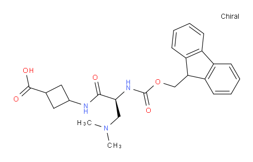 3-[(2S)-3-(dimethylamino)-2-({[(9H-fluoren-9-yl)methoxy]carbonyl}amino)propanamido]cyclobutane-1-carboxylic acid
