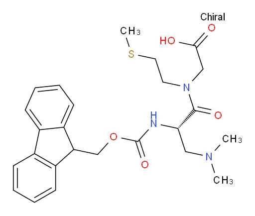 2-[(2S)-3-(dimethylamino)-2-({[(9H-fluoren-9-yl)methoxy]carbonyl}amino)-N-[2-(methylsulfanyl)ethyl]propanamido]acetic acid