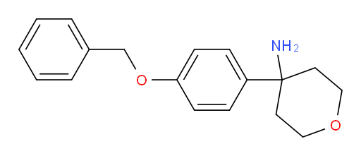 4-[4-(benzyloxy)phenyl]oxan-4-amine