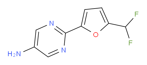 2-[5-(difluoromethyl)furan-2-yl]pyrimidin-5-amine