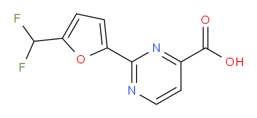 2-[5-(difluoromethyl)furan-2-yl]pyrimidine-4-carboxylic acid