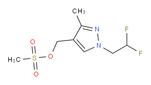 [1-(2,2-difluoroethyl)-3-methyl-1H-pyrazol-4-yl]methyl methanesulfonate