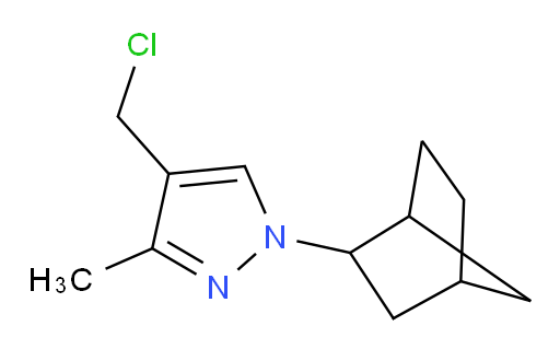 1-{bicyclo[2.2.1]heptan-2-yl}-4-(chloromethyl)-3-methyl-1H-pyrazole