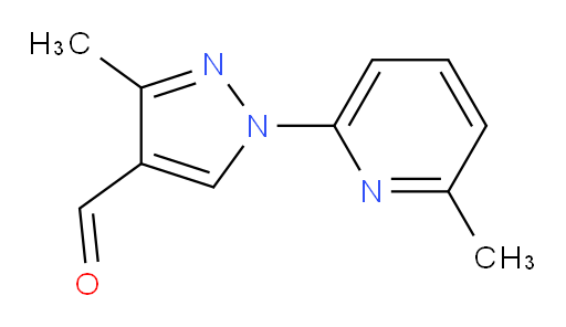 3-methyl-1-(6-methylpyridin-2-yl)-1H-pyrazole-4-carbaldehyde
