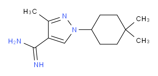 1-(4,4-dimethylcyclohexyl)-3-methyl-1H-pyrazole-4-carboximidamide