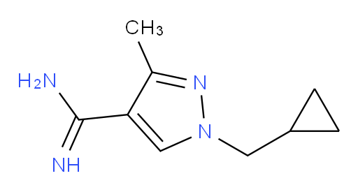 1-(cyclopropylmethyl)-3-methyl-1H-pyrazole-4-carboximidamide