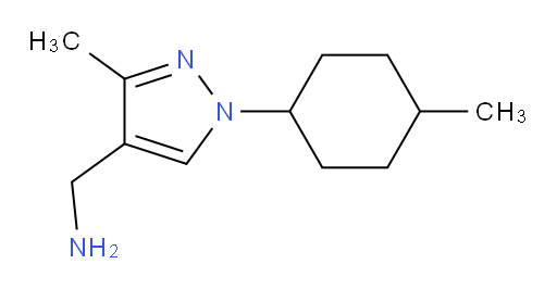 [3-methyl-1-(4-methylcyclohexyl)-1H-pyrazol-4-yl]methanamine