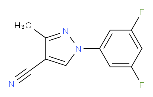 1-(3,5-difluorophenyl)-3-methyl-1H-pyrazole-4-carbonitrile