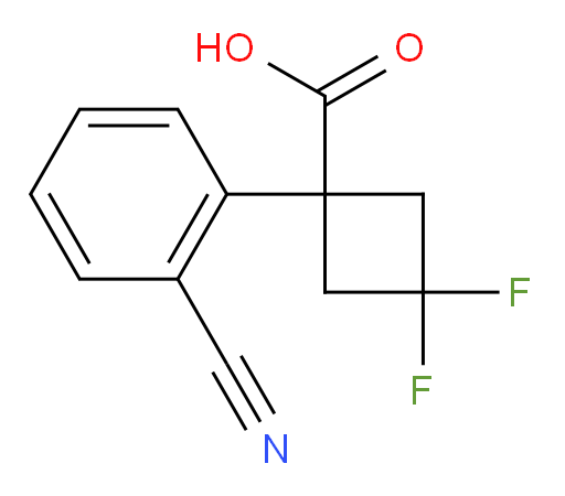 1-(2-cyanophenyl)-3,3-difluorocyclobutane-1-carboxylic acid