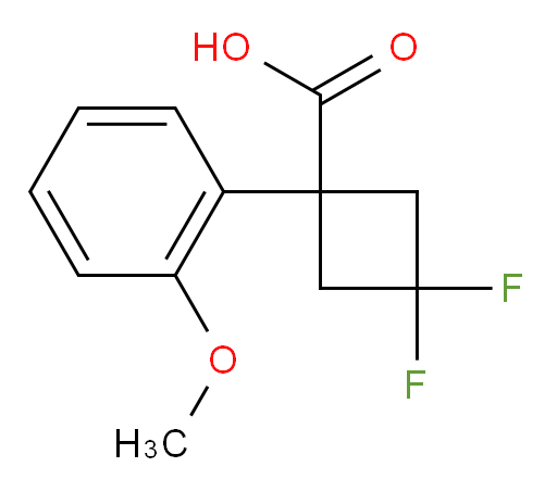 3,3-difluoro-1-(2-methoxyphenyl)cyclobutane-1-carboxylic acid