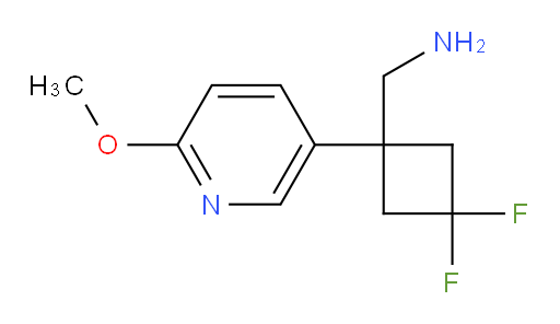 [3,3-difluoro-1-(6-methoxypyridin-3-yl)cyclobutyl]methanamine