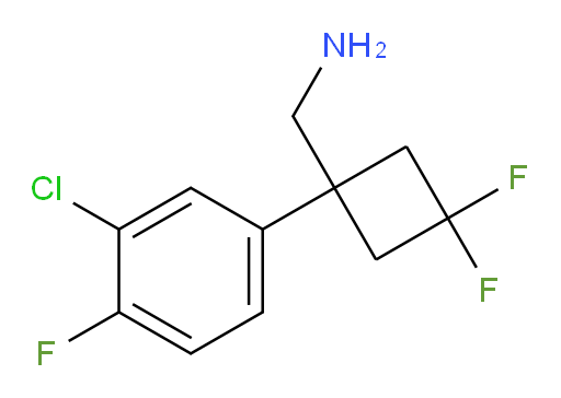 [1-(3-chloro-4-fluorophenyl)-3,3-difluorocyclobutyl]methanamine