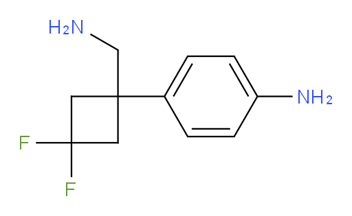 4-[1-(aminomethyl)-3,3-difluorocyclobutyl]aniline