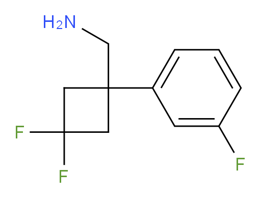 [3,3-difluoro-1-(3-fluorophenyl)cyclobutyl]methanamine