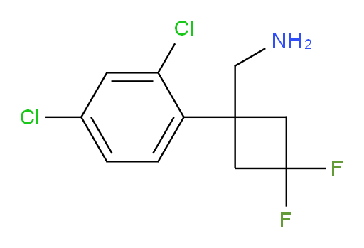 [1-(2,4-dichlorophenyl)-3,3-difluorocyclobutyl]methanamine