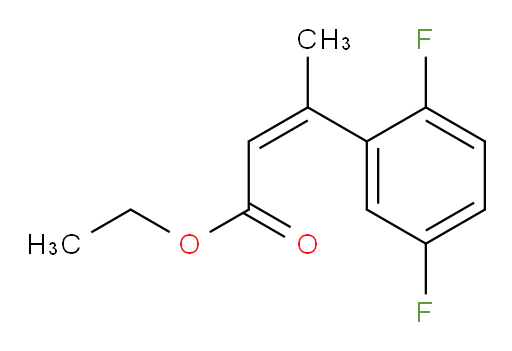 ethyl (2Z)-3-(2,5-difluorophenyl)but-2-enoate