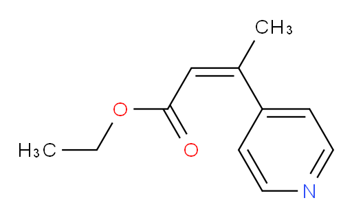 ethyl (2Z)-3-(pyridin-4-yl)but-2-enoate