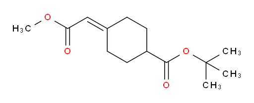 tert-butyl 4-(2-methoxy-2-oxoethylidene)cyclohexane-1-carboxylate