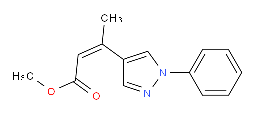 methyl (2Z)-3-(1-phenyl-1H-pyrazol-4-yl)but-2-enoate