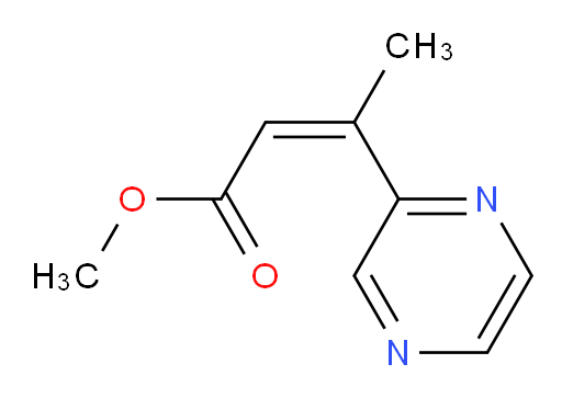 methyl (2Z)-3-(pyrazin-2-yl)but-2-enoate