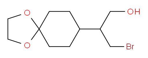 3-bromo-2-{1,4-dioxaspiro[4.5]decan-8-yl}propan-1-ol