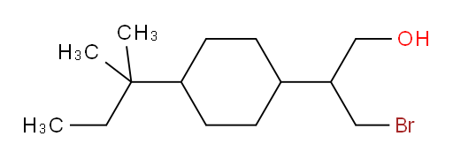 3-bromo-2-[4-(2-methylbutan-2-yl)cyclohexyl]propan-1-ol