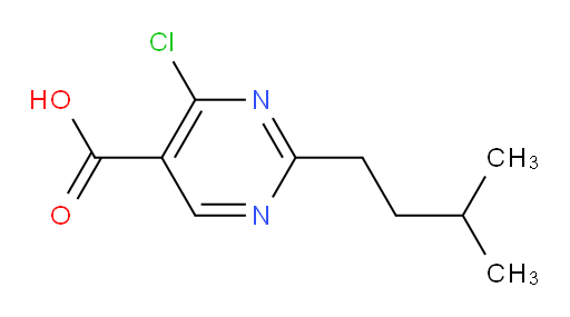 4-chloro-2-(3-methylbutyl)pyrimidine-5-carboxylic acid