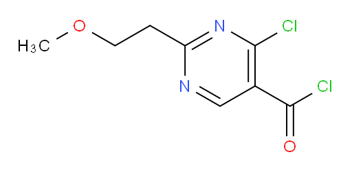 4-chloro-2-(2-methoxyethyl)pyrimidine-5-carbonyl chloride
