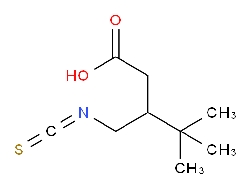 3-(isothiocyanatomethyl)-4,4-dimethylpentanoic acid