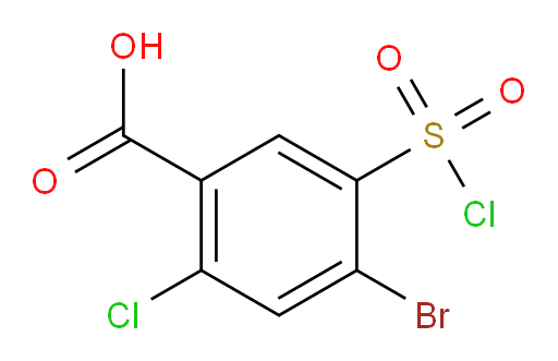 4-bromo-2-chloro-5-(chlorosulfonyl)benzoic acid