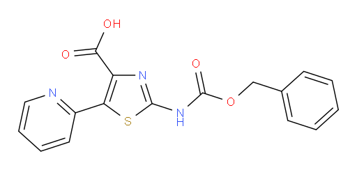 2-{[(benzyloxy)carbonyl]amino}-5-(pyridin-2-yl)-1,3-thiazole-4-carboxylic acid