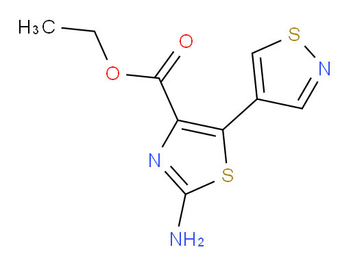 ethyl 2-amino-5-(1,2-thiazol-4-yl)-1,3-thiazole-4-carboxylate