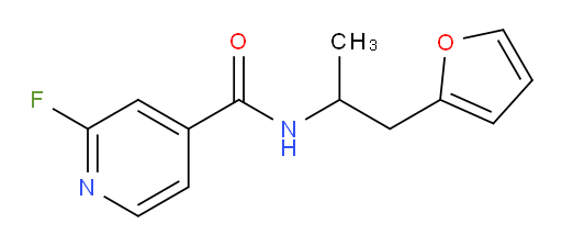 2-fluoro-N-[1-(furan-2-yl)propan-2-yl]pyridine-4-carboxamide