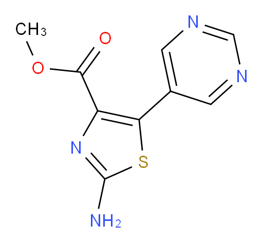methyl 2-amino-5-(pyrimidin-5-yl)-1,3-thiazole-4-carboxylate