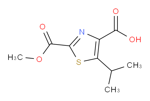 2-(methoxycarbonyl)-5-(propan-2-yl)-1,3-thiazole-4-carboxylic acid