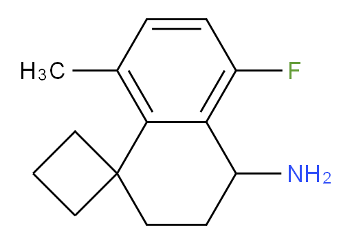 5'-fluoro-8'-methyl-3',4'-dihydro-2'H-spiro[cyclobutane-1,1'-naphthalene]-4'-amine