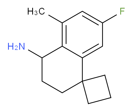 7'-fluoro-5'-methyl-3',4'-dihydro-2'H-spiro[cyclobutane-1,1'-naphthalene]-4'-amine