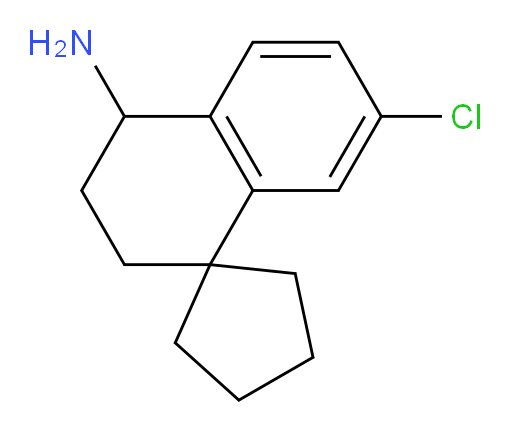 7'-chloro-3',4'-dihydro-2'H-spiro[cyclopentane-1,1'-naphthalene]-4'-amine