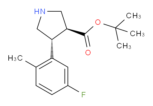 rac-tert-butyl (3R,4S)-4-(5-fluoro-2-methylphenyl)pyrrolidine-3-carboxylate
