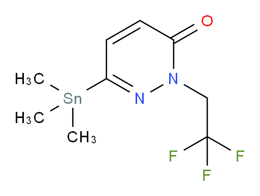 2-(2,2,2-trifluoroethyl)-6-(trimethylstannyl)pyridazin-3(2H)-one