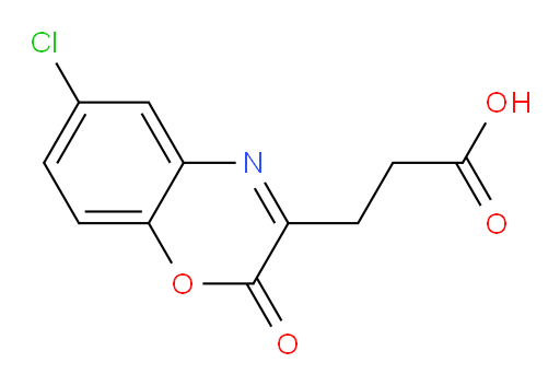 3-(6-chloro-2-oxo-2H-1,4-benzoxazin-3-yl)propanoic acid