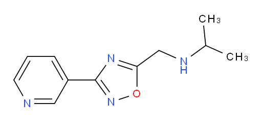 (propan-2-yl)({[3-(pyridin-3-yl)-1,2,4-oxadiazol-5-yl]methyl})amine