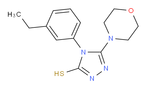4-(3-ethylphenyl)-5-(morpholin-4-yl)-4H-1,2,4-triazole-3-thiol