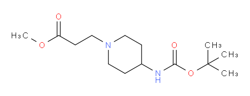 methyl 3-(4-{[(tert-butoxy)carbonyl]amino}piperidin-1-yl)propanoate